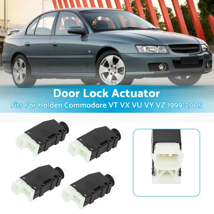 4 x Door Lock Actuators for Holden Commodore VT VX VU VY VZ (1999-2005)