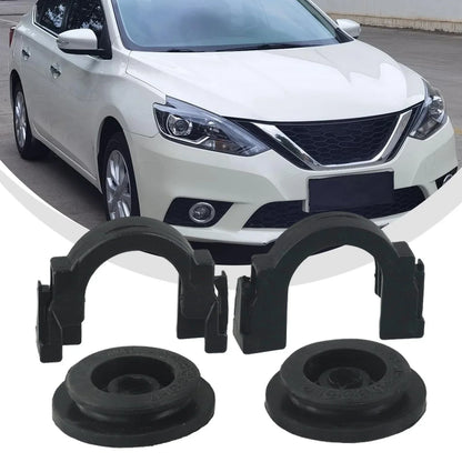 2 x Upper Radiator Mount Bracket & Bushing For Nissan Rogue