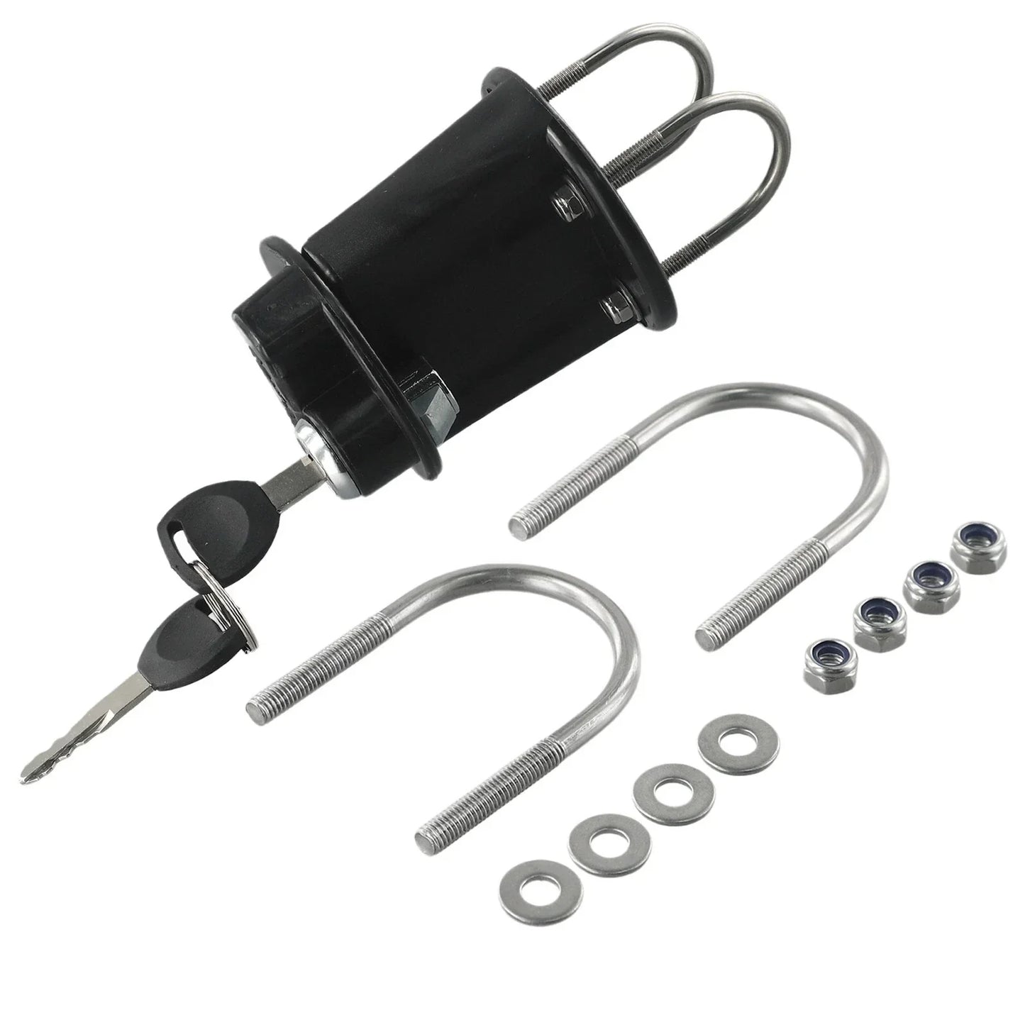 3L 5L Fuel Tank Mount-Petrol Can Jerry Cans Key Bracket Holder Lock Fastener