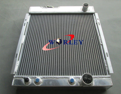 56mm Aluminum Radiator & 16" Fan for Ford Mustang V8 289 302 (1964-1966)