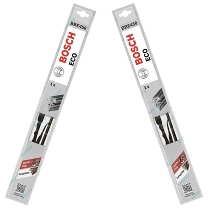 Drivers & Passenger Side Front Wiper Blade Set for Nissan Pulsar N12 1982~1987