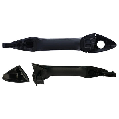 Door Handle Set 4x Front Rear Left+Right Outer Black for Hyundai i30 GD (2012–2017)