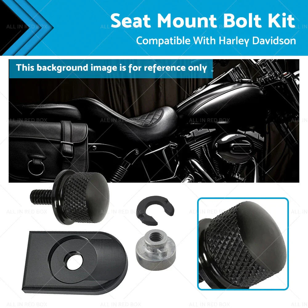 Seat Bolt Tab Screw Mount Cover for Harley 1996-2020