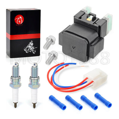 Solenoid Relay and Spark Plug for Yamaha V Star 1100 Classic (2000–2009)