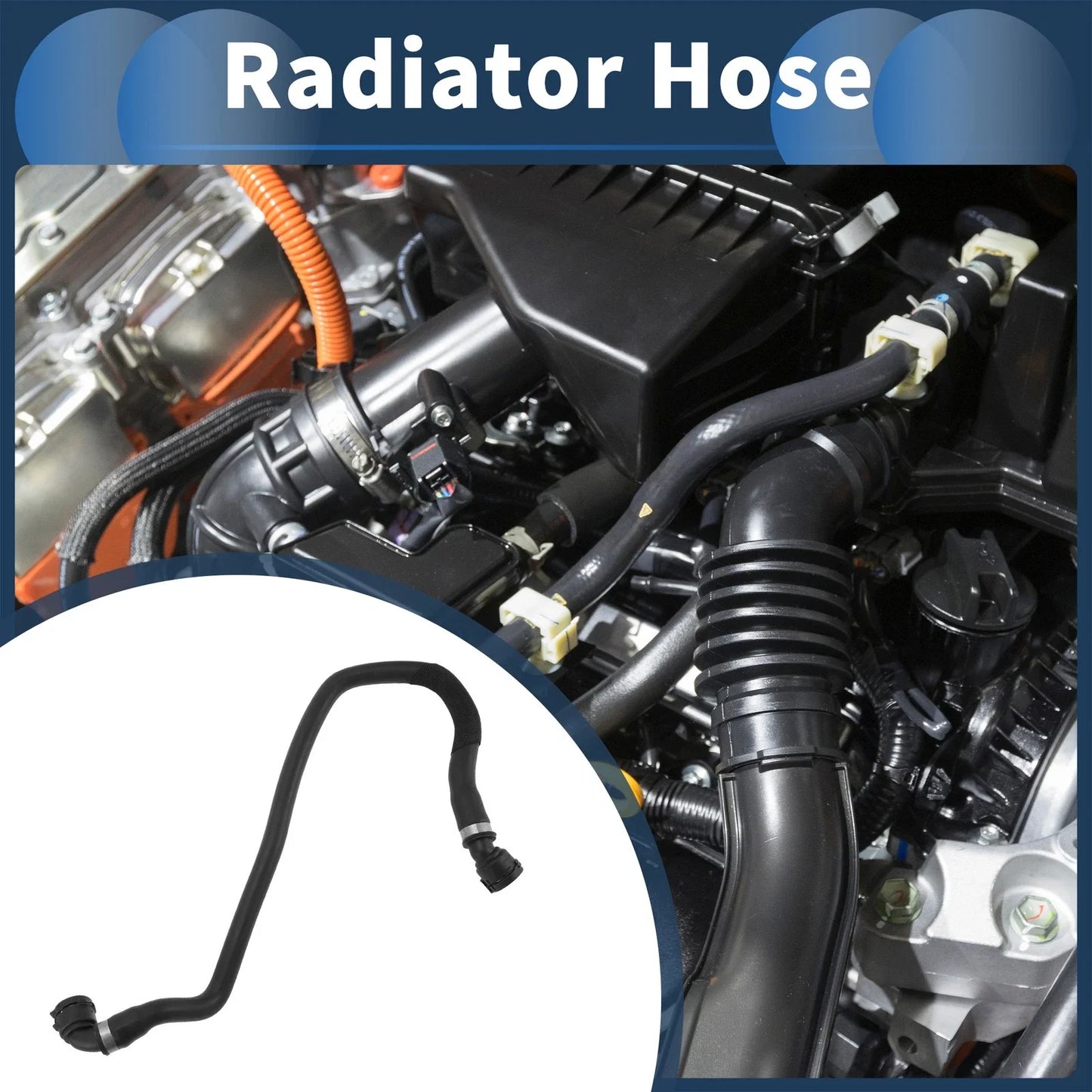 Radiator Hose 3.0L Rubber for BMW X3 (2007-2010)