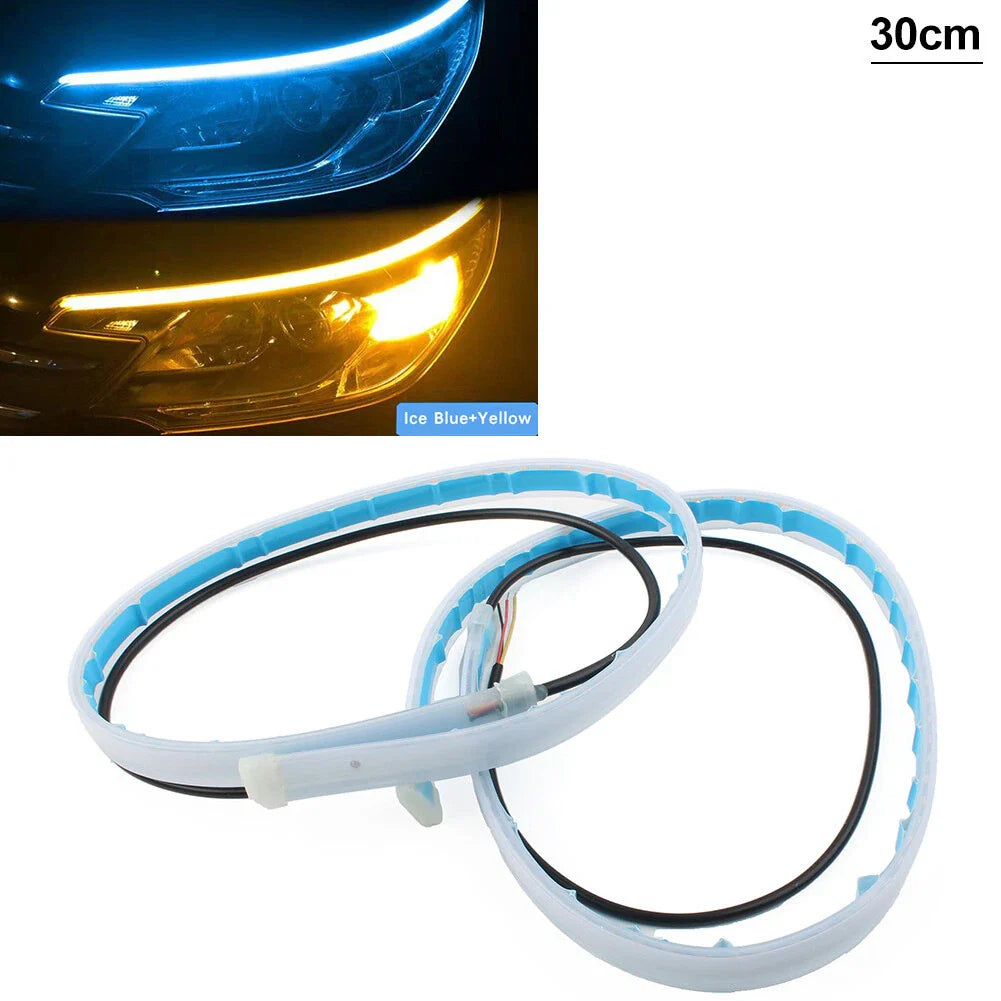 30cm Sequential DRL LED Strip Signal Lights for Car