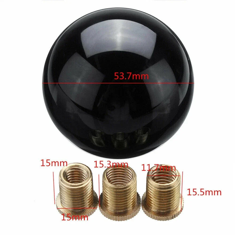 Gear Shift Knob / Black Acrylic Round Ball for Manual Transmission Cars