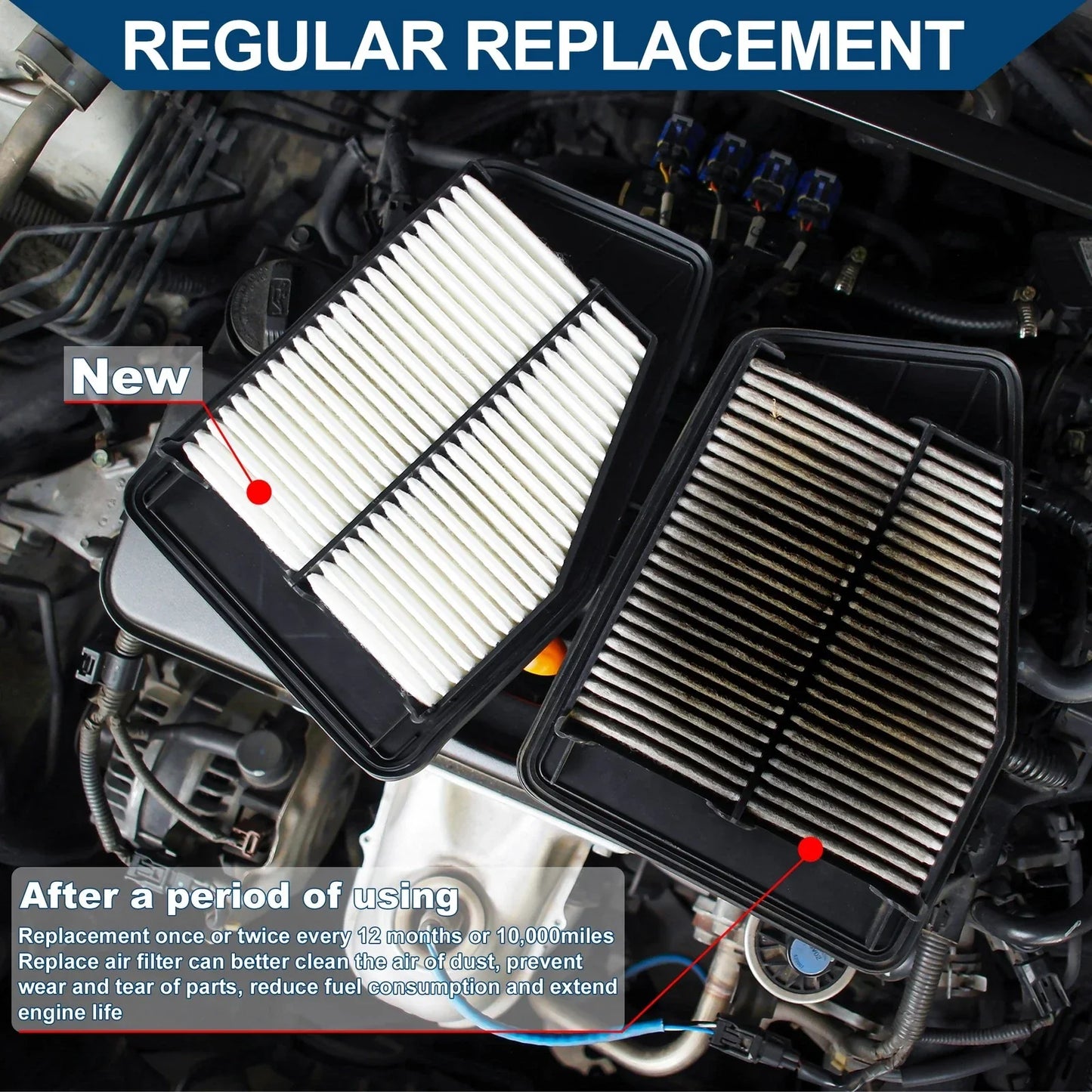 Engine Air Filter for Mercedes-Benz GLA250 2.0L (2015-2020) - 1 Pcs