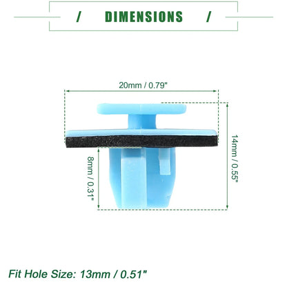 Wheel Opening Retainer Clips 80 Pcs for Hyundai Santa Fe (2013-2021)