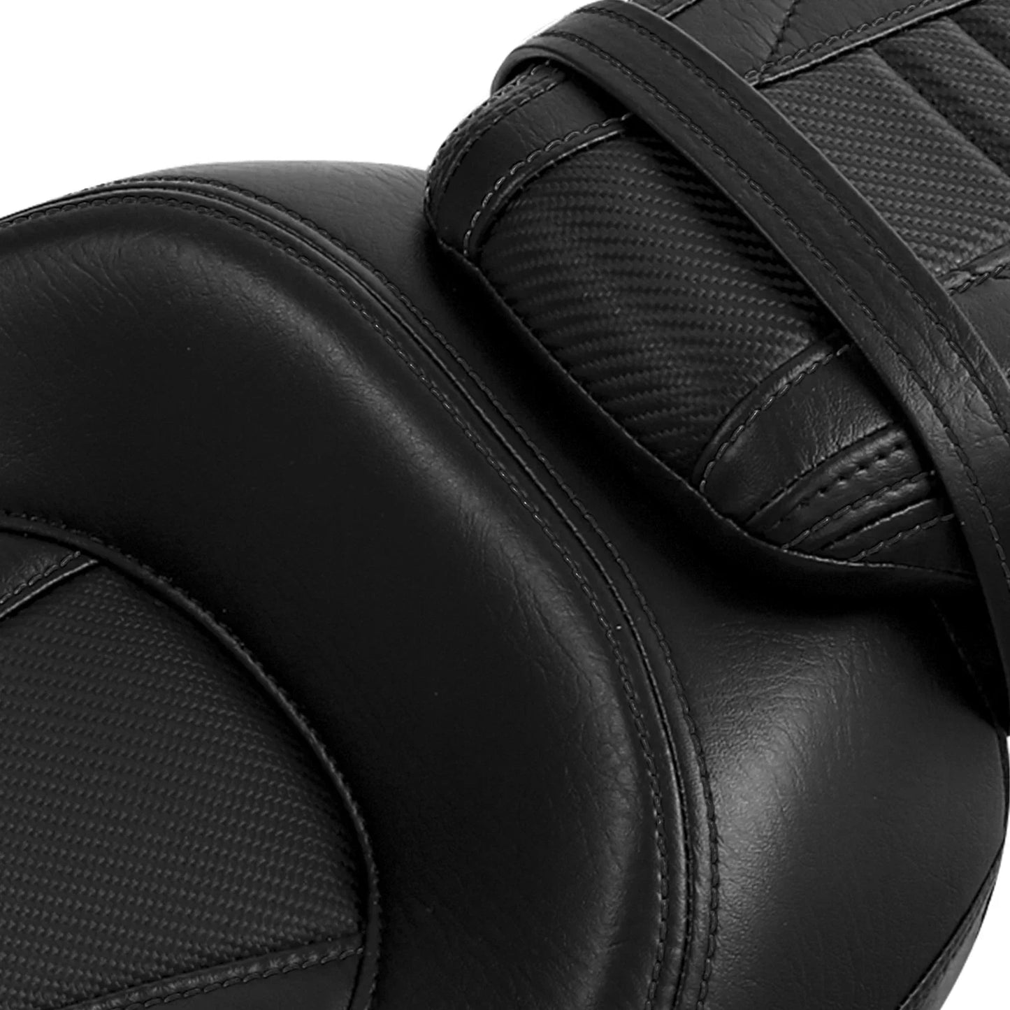 Black Driver Passenger Seat w/ Backrest for Harley Street Glide (09-23)