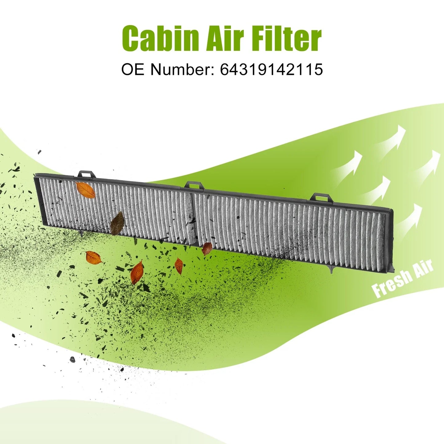 Cabin Air Filter for BMW 1 Series M 2011 and BMW 128i 2008-2013 (2011-2013)