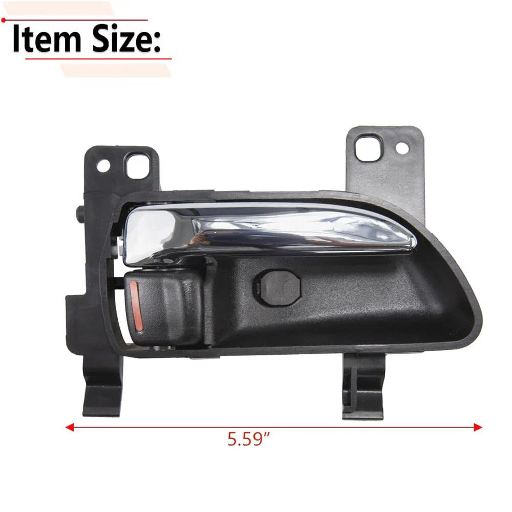 Black Inside Right Door Handle with Chrome Lever for Subaru Toyota