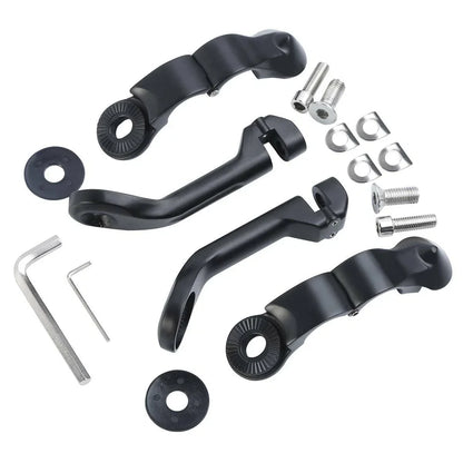 32mm Matte Adjustable Highway Long Angled Foot Pegs for Harley Touring (2009-2023)