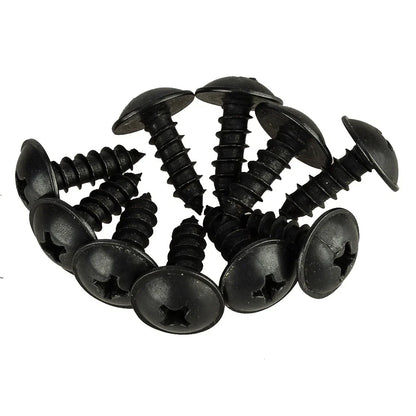 10 x Black Fender Liner Bracket Screws for Hyundai Kia