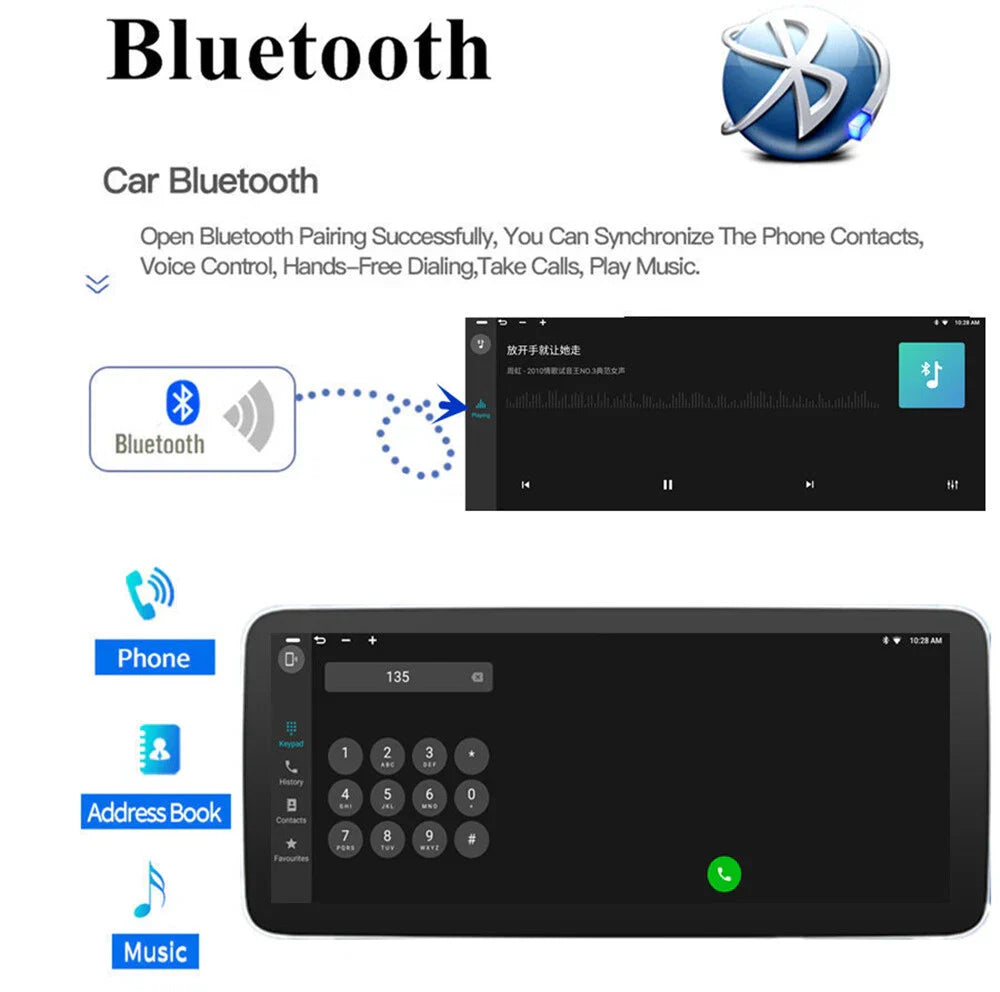 12.3" Android GPS Stereo Radio for Benz W169 W245 W639 W906 (2006-2023)