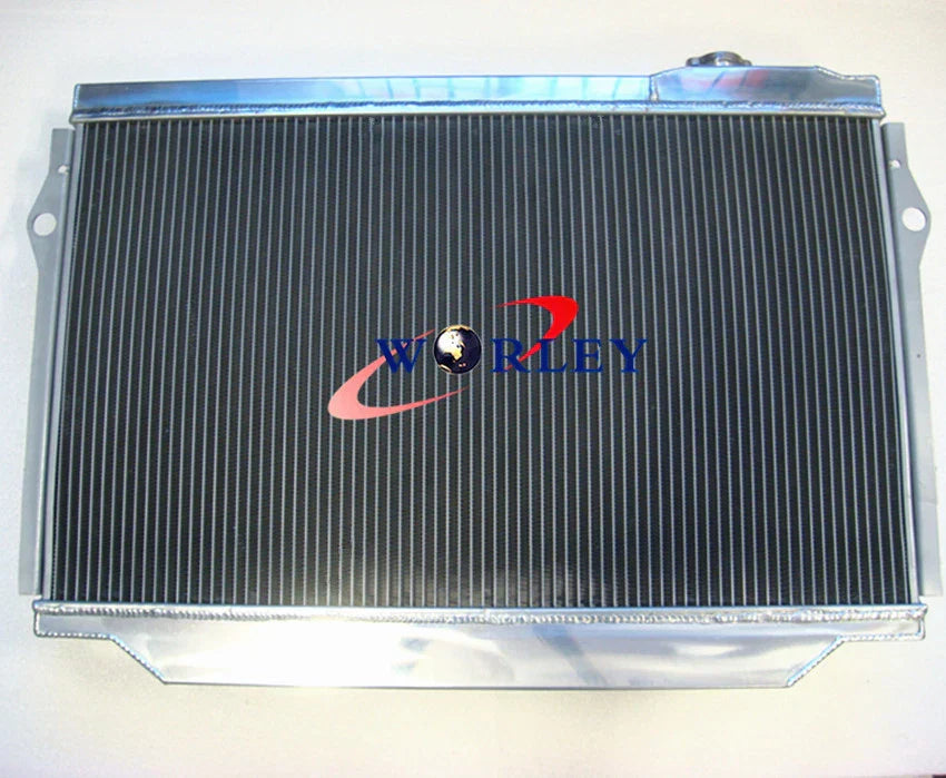 Aluminum Radiator + RED Hose for Toyota Land Cruiser 80 Series (90-98)
