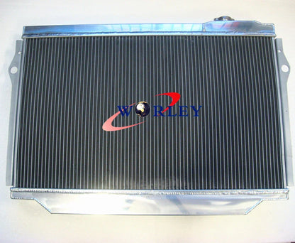 Aluminum Radiator + RED Hose for Toyota Land Cruiser 80 Series (90-98)