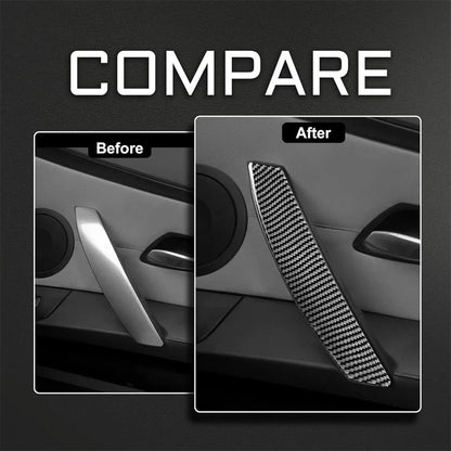 Carbon Fiber Door Handle Cover Stickers for 2003-2008 BMW Z4 E85