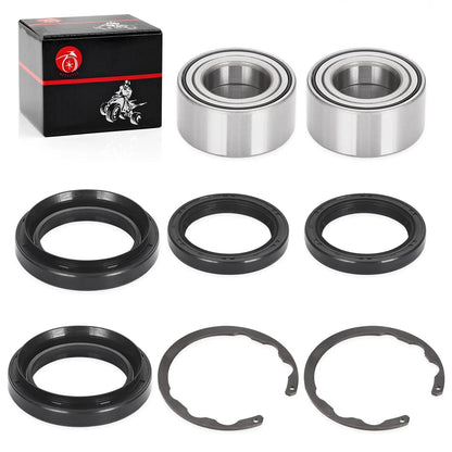 2Pcs Front Wheel Bearing & Seal Kit for Kawasaki Bayou 300/400 (1998–2008)