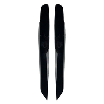 Gloss Black Front Headlight Eyelid Trim Covers for Volkswagen Touran (2011-2015)