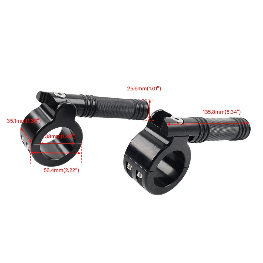 1-1/2" 38MM Engine Crash Bar Footpeg Clamp for Harley