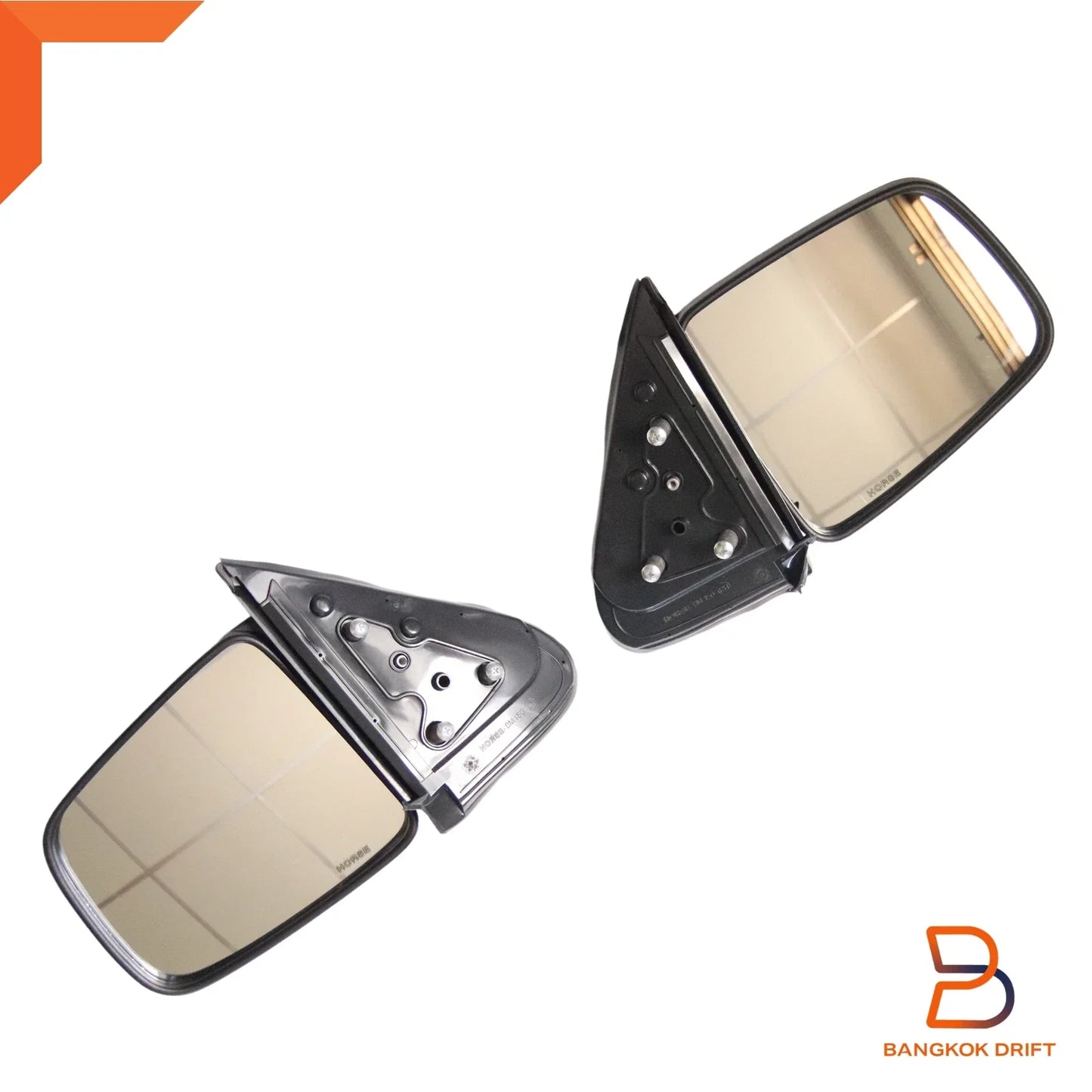 Black Manual Door Mirror for Mazda B Series Bravo Ute (1998-2006)