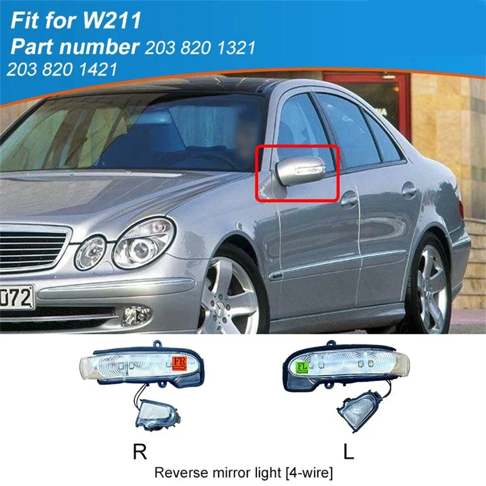 Rearview Mirror Turn Signal Light for Benz W211 E Class (2003-2009)