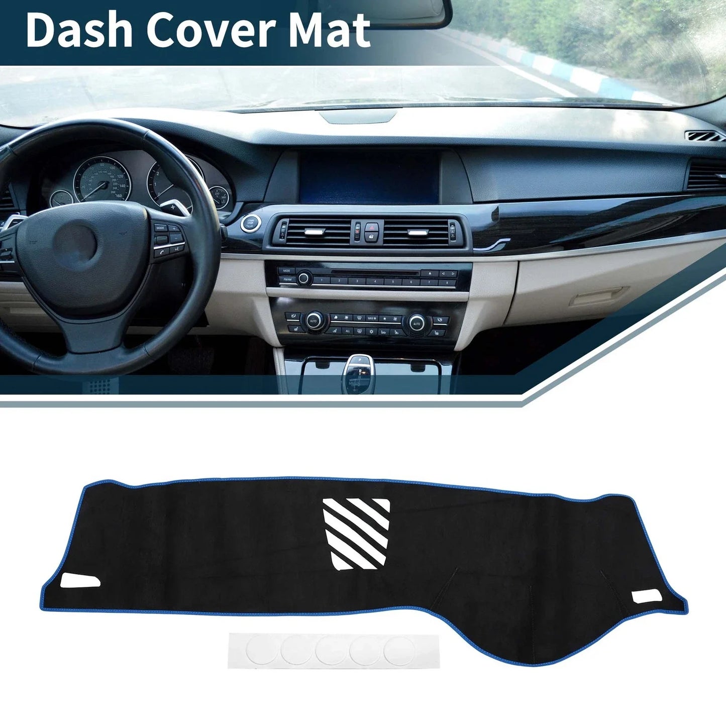 Dashboard Dash Cover Mat for BMW 5 Series F10 F11 (2010-2017)