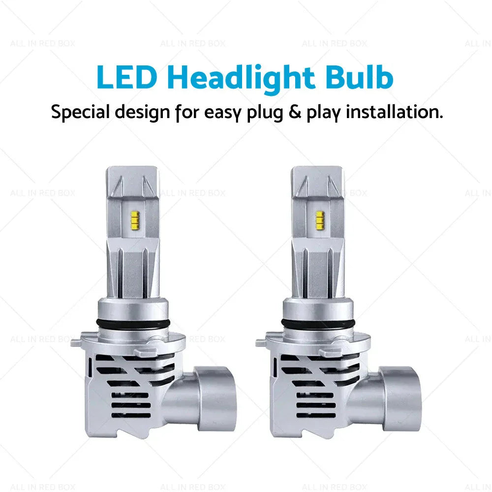 9006 HB4/9012 HIR2 LED Headlight Bulbs 6000K for Car (No specific years)