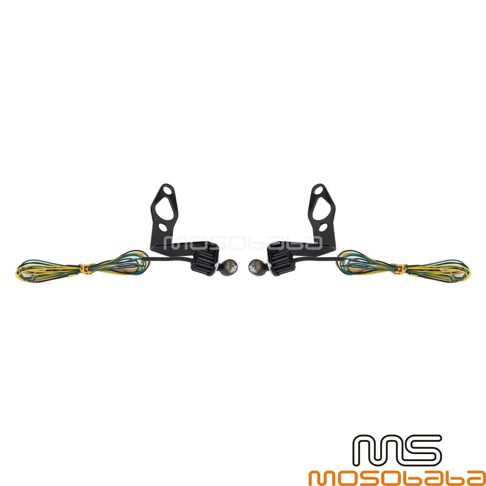 Mini Front LED Turn Signal Light w/Bracket for Harley Sportster S (21-24)