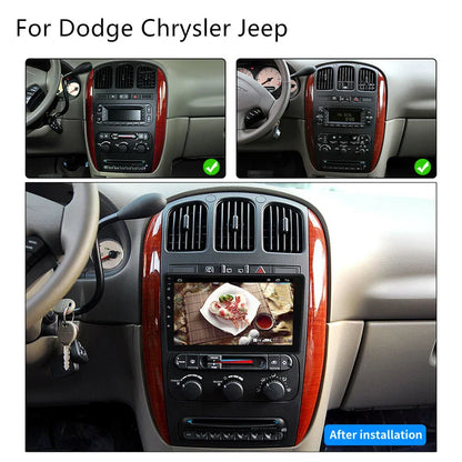 9'' Carplay Stereo Radio GPS for Jeep Wrangler, Chrysler, Dodge Ram (2007-2023)