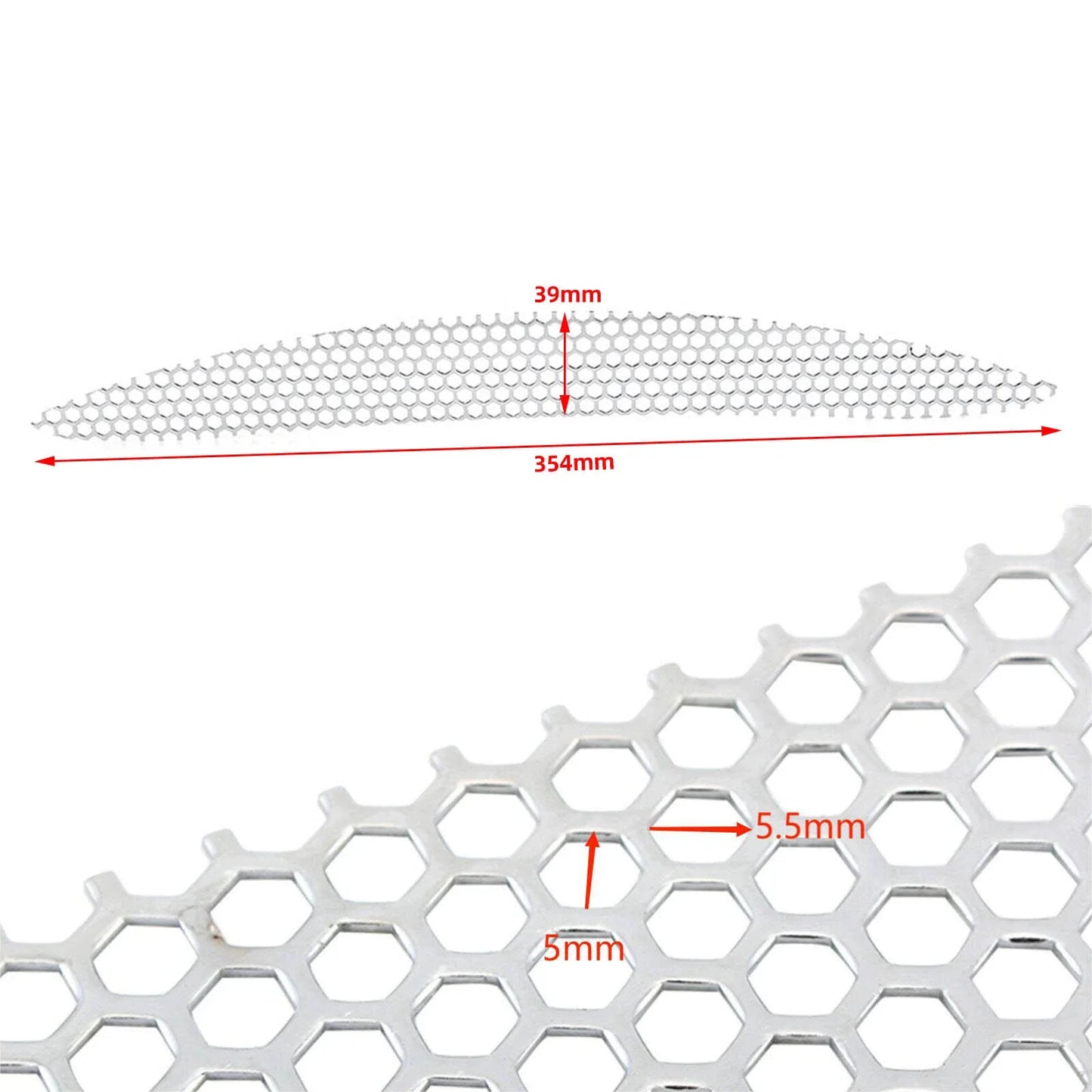Hexagon Mesh Fairing Vent Screen Grill for Harley Road Glide FLTR (15-23)