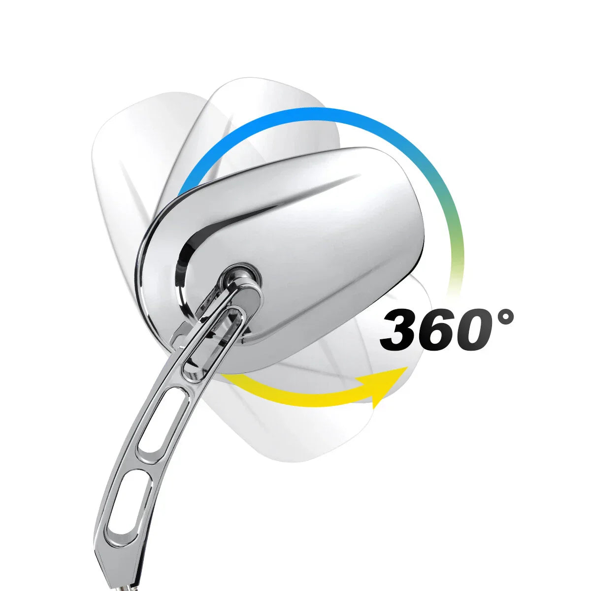 Chrome Rearview Mirrors for Harley CVO Tri Electra Street Glide Freewheeler