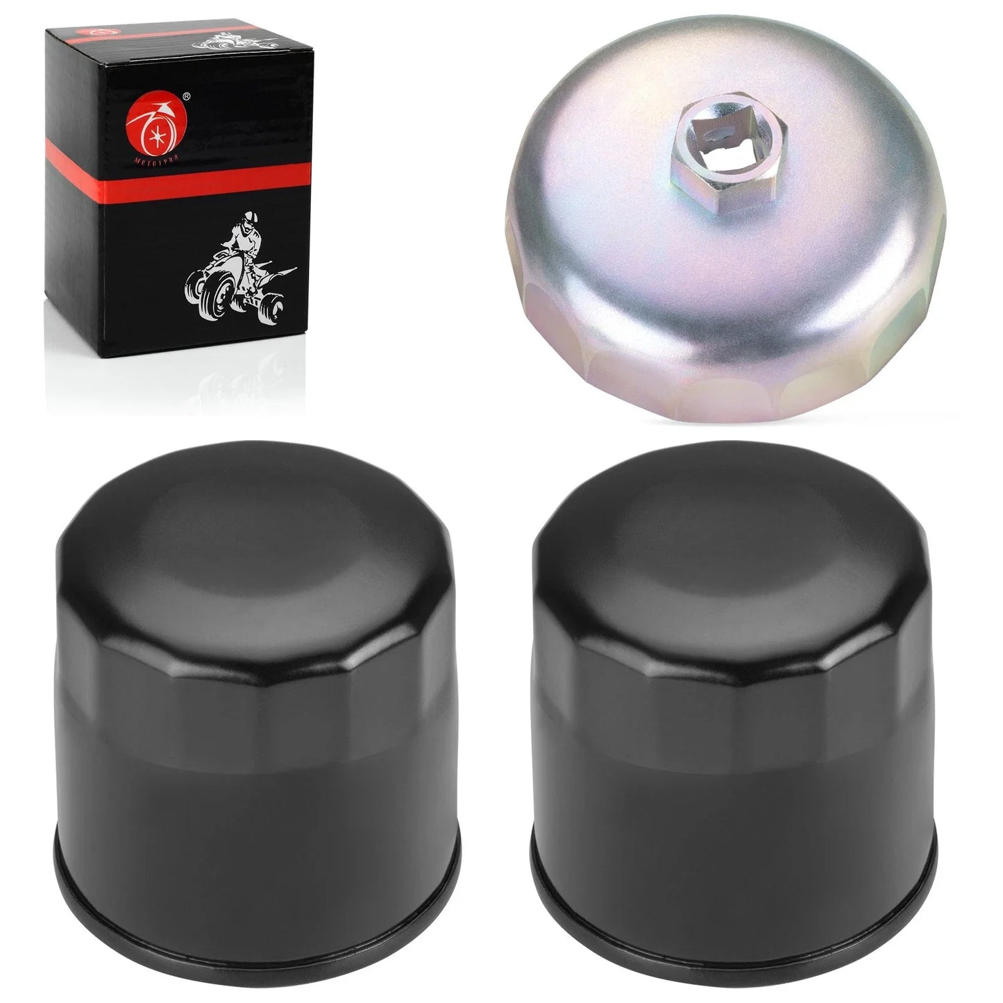 Oil Filter w/ Wrench 2 x Honda VF1000 VF500 VF700 VF750 VFR1200F (1982–2013)