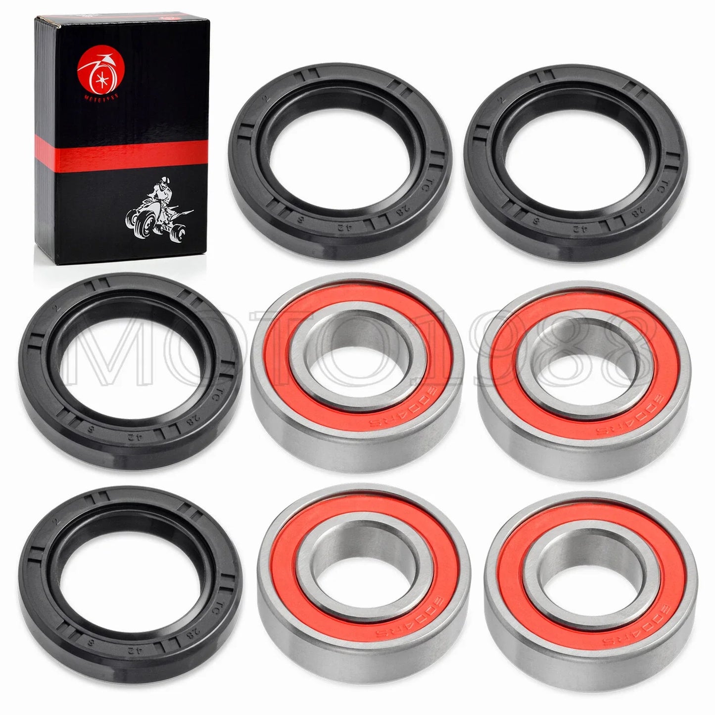 Front Wheel Bearings & Seals Kit for HONDA FourTrax 200 TRX200D (1990–1997)