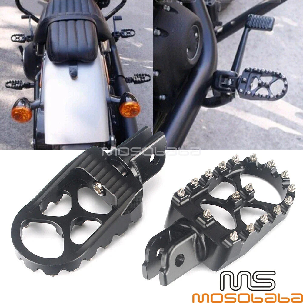 Passenger Rider Foot Pegs for Harley Fat Bob, Street Bob (2018-2020)