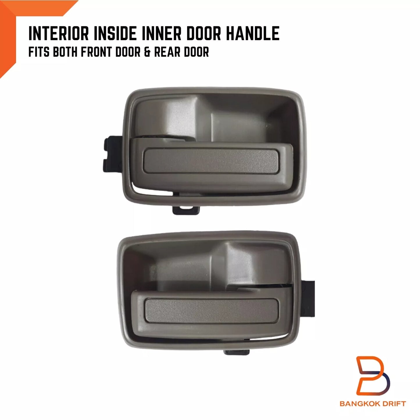 Grey Inner Door Handles Pair for Holden Rodeo TF (1988-2003)
