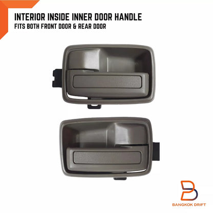 Grey Inner Door Handles Pair for Holden Rodeo TF (1988-2003)