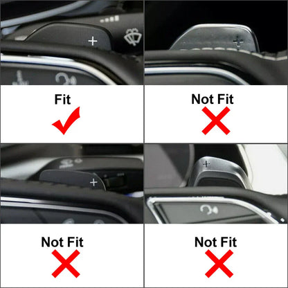 Steering Wheel Shift Paddle Extensions for Audi A3 A4 A5 A6 A7 A8 Q5 Q7 S3 S5