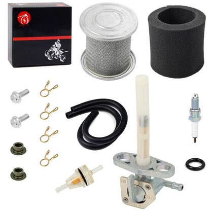Air Filter Holder Kit + Fuel Valve Petcock for Honda XR80R XR100R CRF80F CRF100F