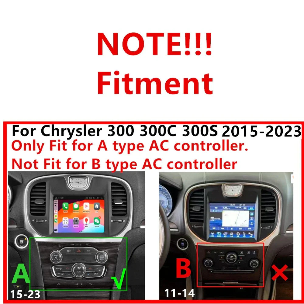 9'' Car Stereo Radio Navigation for Chrysler 300 300C 300S (2015-2023)