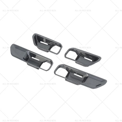 Carbon Inner Door Handle Bowl Cover Trim for Toyota Prado LC250 (2024-2025)