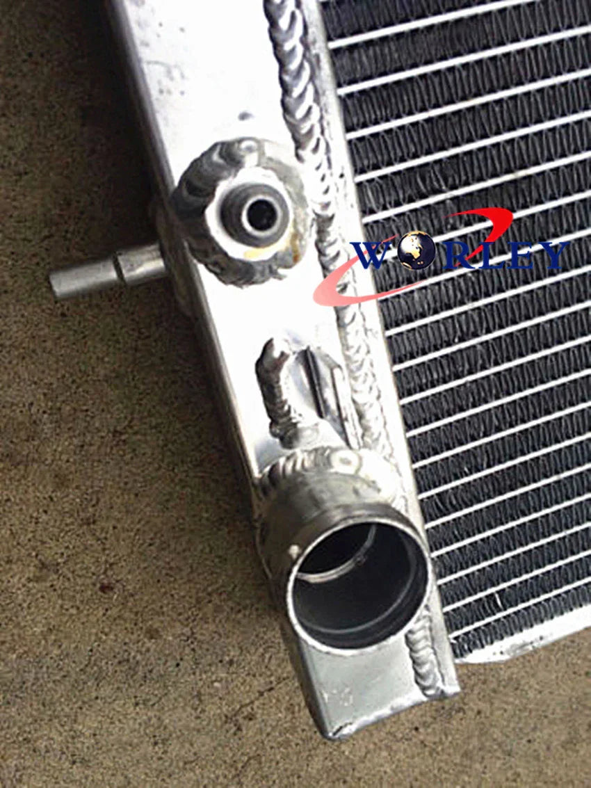 Aluminum Radiator & Silicone Hose Blue for Nissan R33 R34 GT GTT GTR (1999-2000)