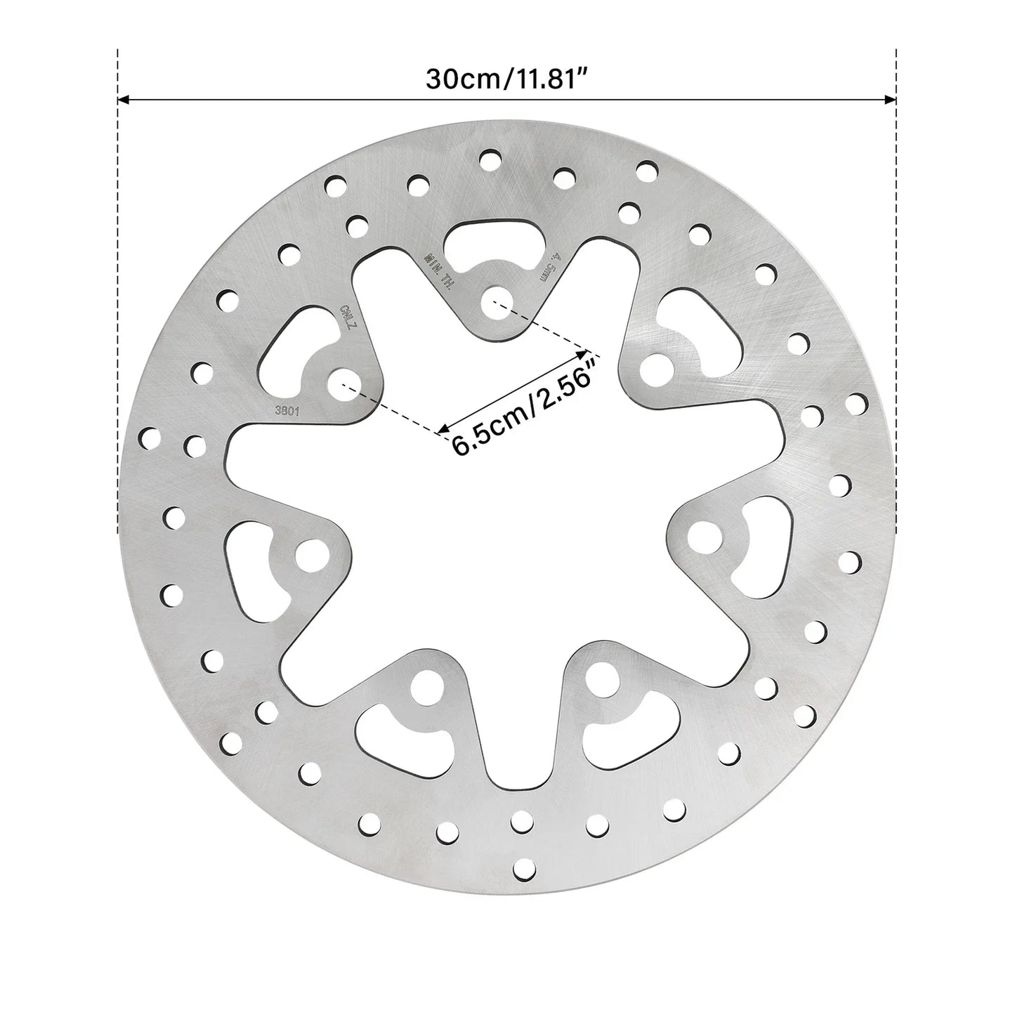 11.8" Brake Disc Rotor & Bolts for Harley Electra Road Glide (2014-2024)