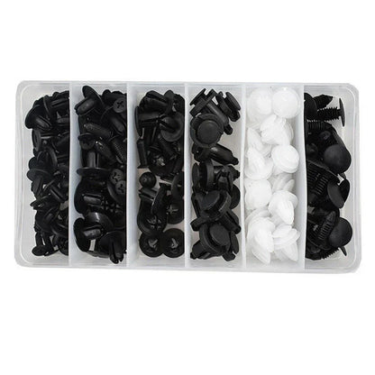 100x Push Retainer Pins for Bumper Door Trim Panel Fasteners - Mixed Size