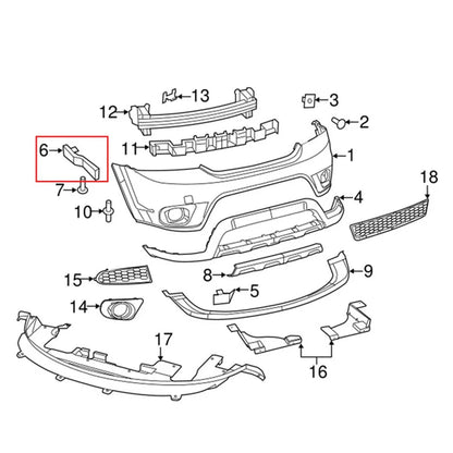 Front Right Bumper Bracket for Dodge Journey (2009-2020)