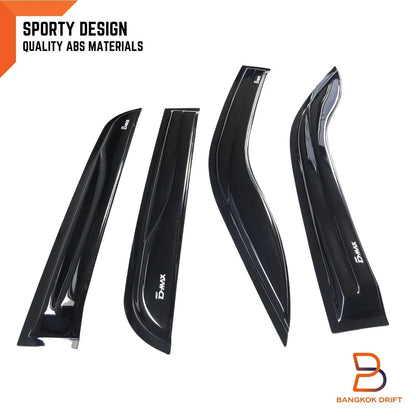 Weather Shield Window Visor Rain Guard for Isuzu D-Max 2020-2023 Dual Cab