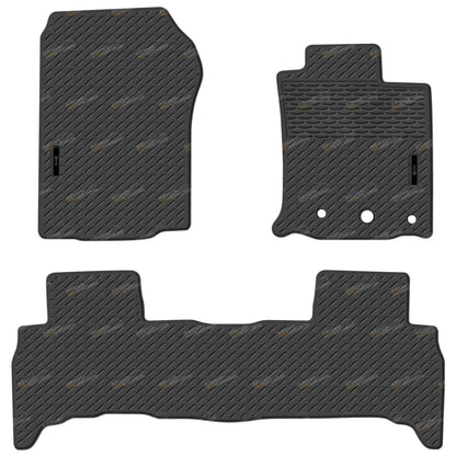 Front & Rear Moulded Rubber Car Floor Mats for Toyota Prado 150 Series