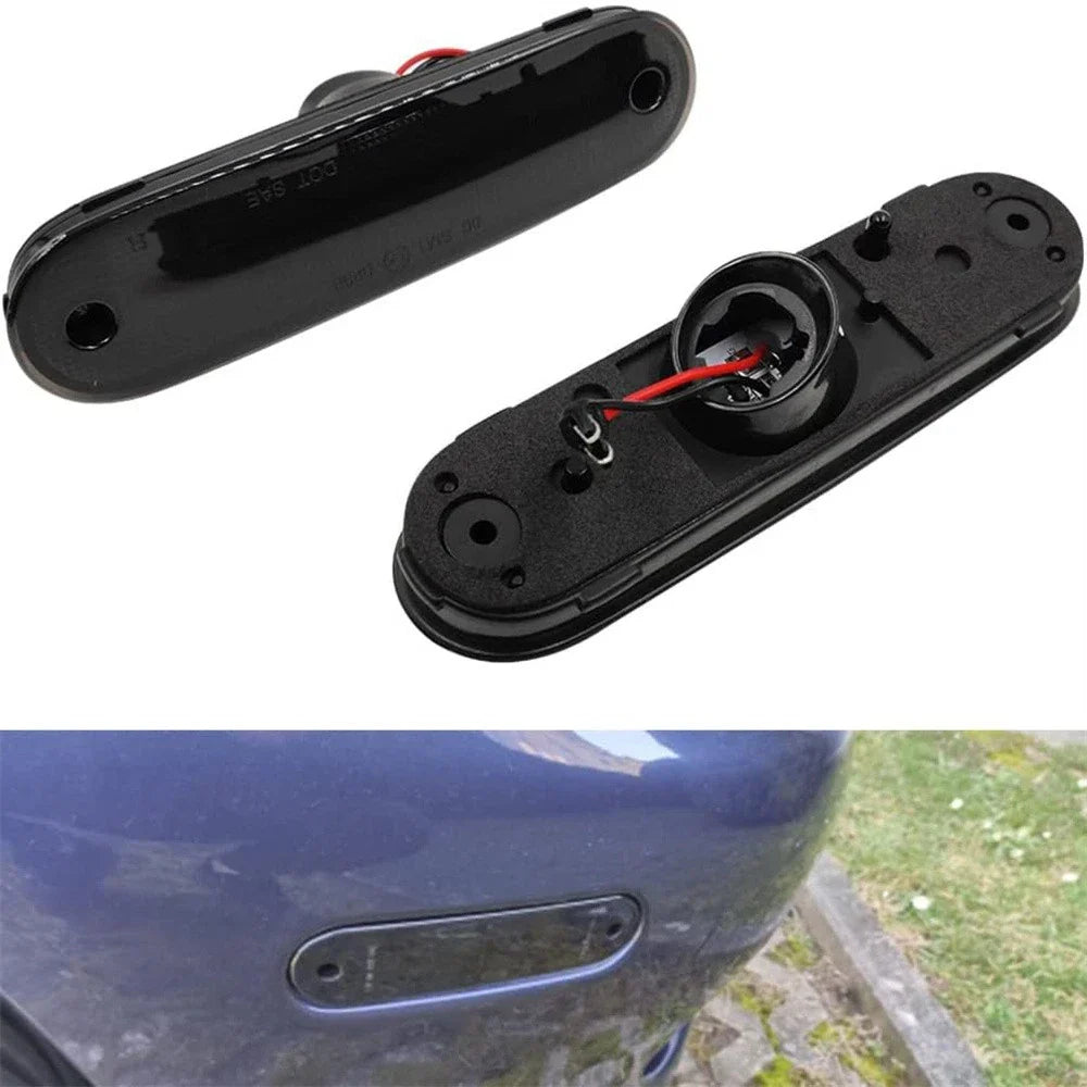 4 Pcs Smoked LED Side Marker Light Lens for Mazda Miata MX-5 (1990-2005)