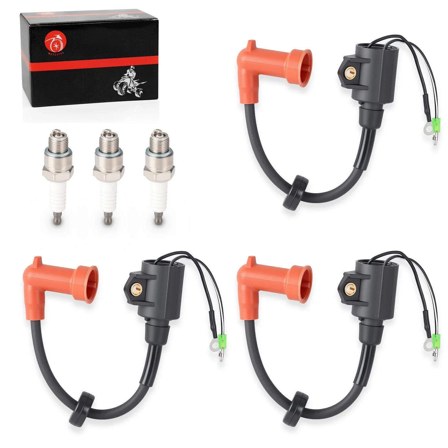 2x Ignition coil Spark Plug for Yamaha 2Stroke 150hp